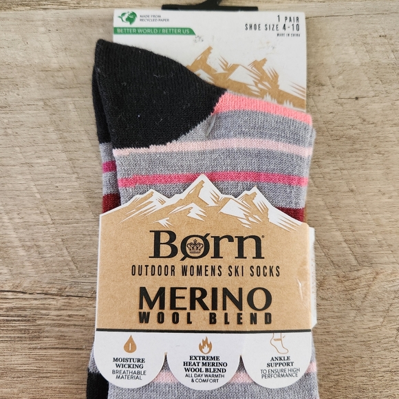 Born Merino Wool Blend Ski Socks - Picture 5 of 6